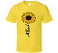 Colorful Radiant Blessed Sunflower-inspired Tee Golden Tshirt Novelty Gift T Shirt