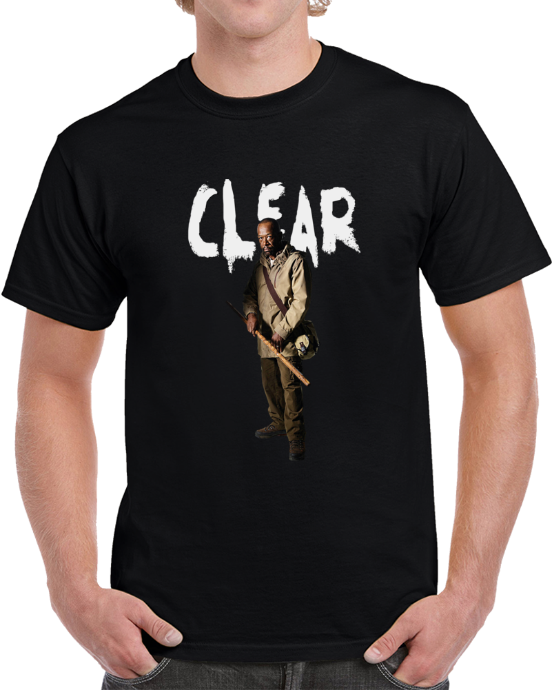 Morgan Jones Clear The Walking Dead Cool Novelty T-shirt Lennie James Unisex Tee