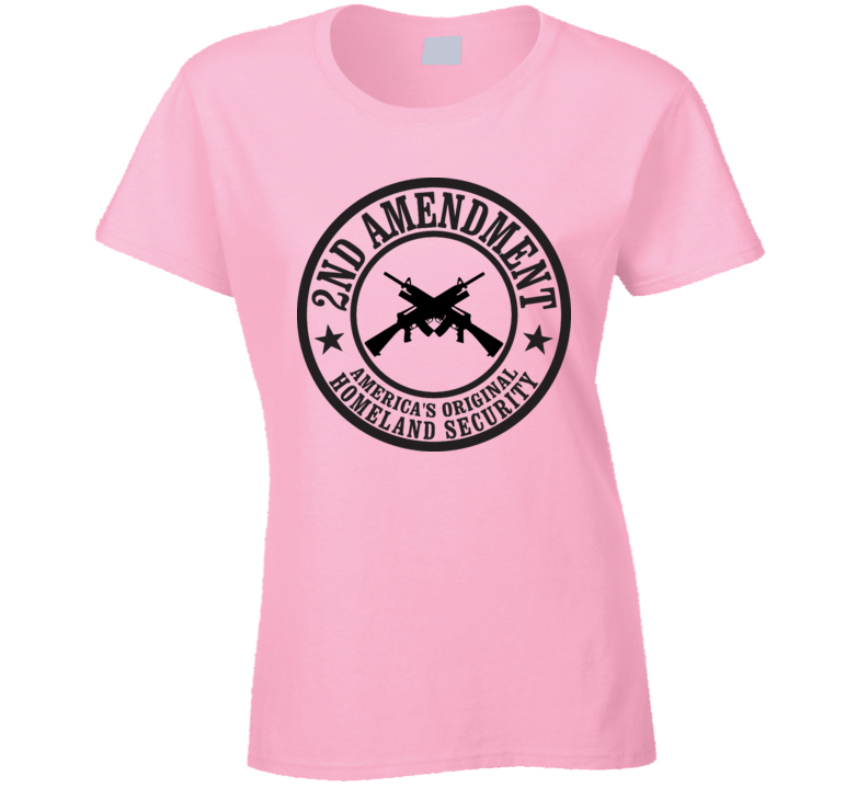 2nd Amendment T-Shirt Ladies Right To Bear Arms Clothing Novelty Gun T shirt