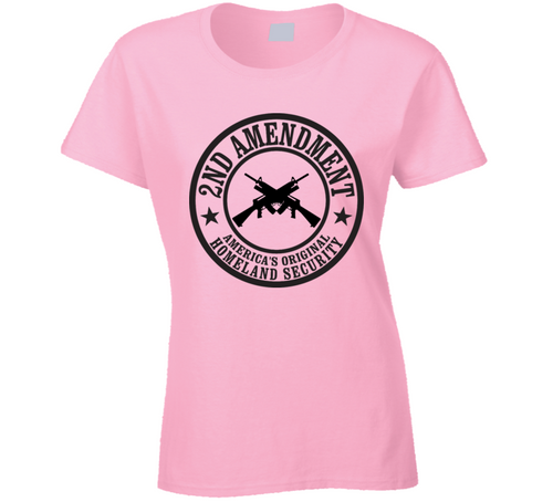 2nd Amendment T-Shirt Ladies Right To Bear Arms Clothing Novelty Gun T shirt