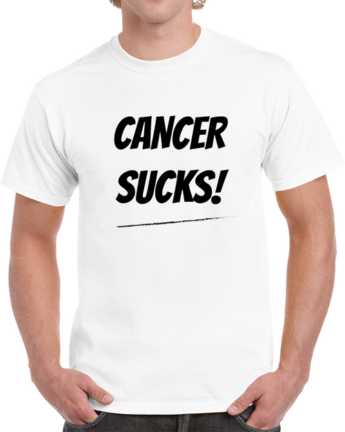 Cancer Sucks Novelty T Shirt Hope And Motivation Awareness Fashion Clothing Tee