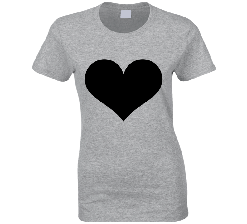 Ladies Cute Heart T-Shirt  Love Fashion Women Clothing Top Tee shirt Blouse New