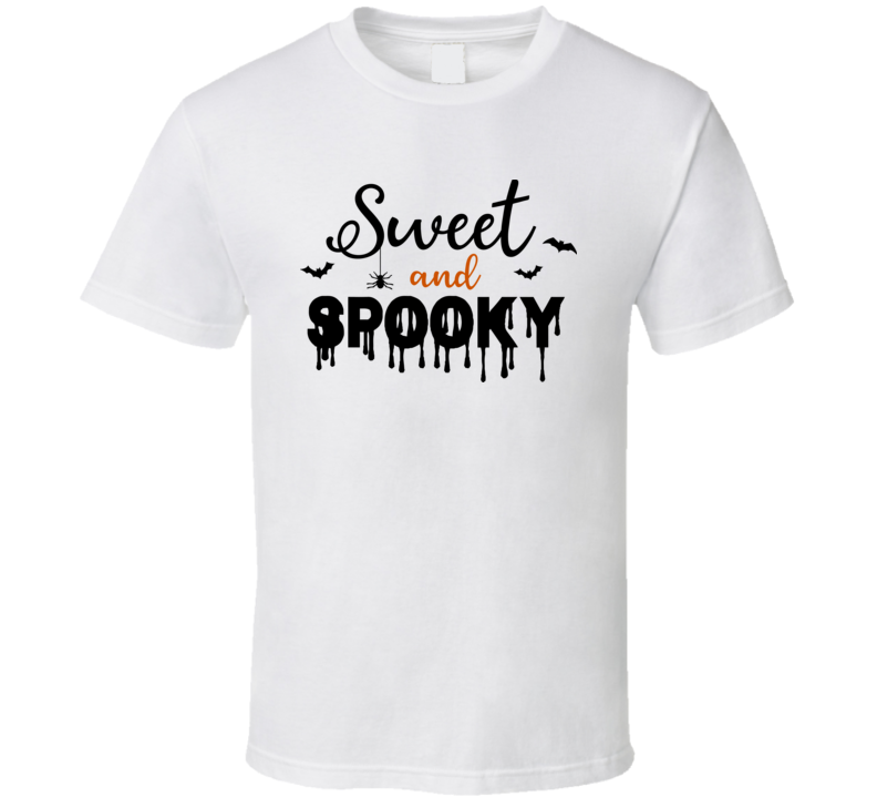 Sweet And Spooky Halloween Tee Cool Fall T-shirt Holiday Novelty T Shirt