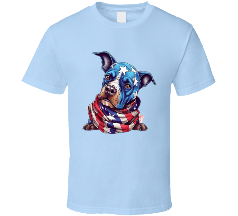 United Patriotic Dog Tee Usa Pride Tshirt July 4th T Shirt