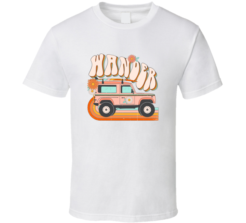 Wander Summer Retro Tee Cool Summertime T-shirt Summer Season Novelty T Shirt