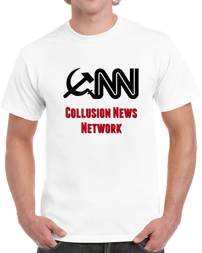 Cnn Collusion News Network Political T Shirt Fake News Unisex Tee Novelty Gift