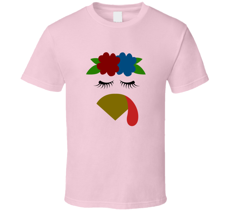 Turkey Chick Tee Cool Fall Holiday Autumn Novelty Thanksgiving T Shirt