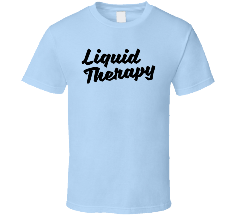 Liquid Therapy Wine Tee Funny Novelty Wide Drinker T Shirt