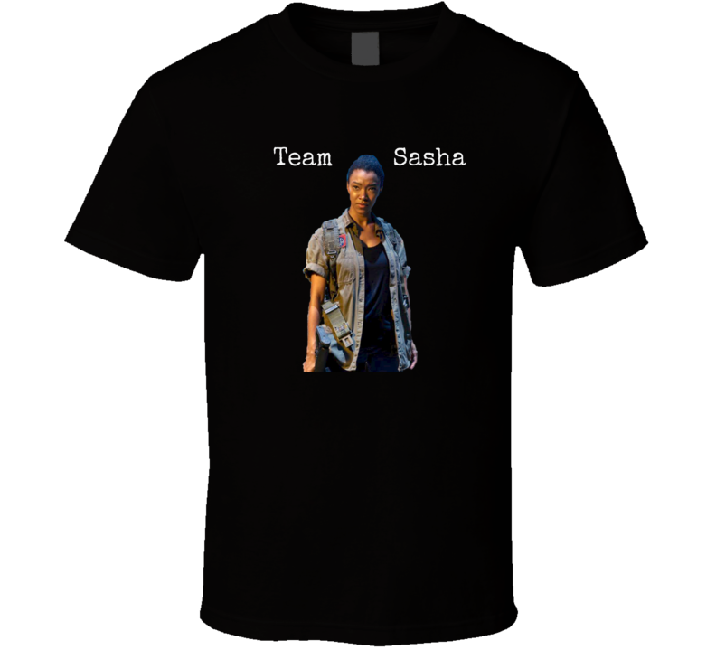 Team Sasha Walking Dead T-Shirt Unisex Sonequa Martin-Green Novelty Gift Tee New