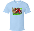 Peace Love Football Tee Cool Fall Football Tshirt Gridiron T Shirt