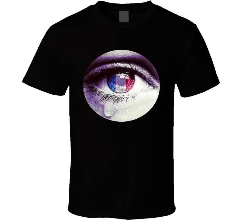 France Teardrop Mourning Tribute Flag Novelty French T-Shirt New