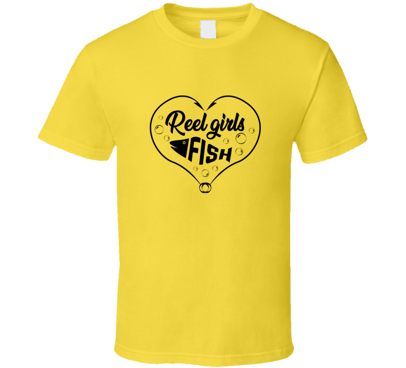 Reel Girls Fish Tshirt Cool Fishing Tee Makes A Great Fishing Gift For Her T Shirt