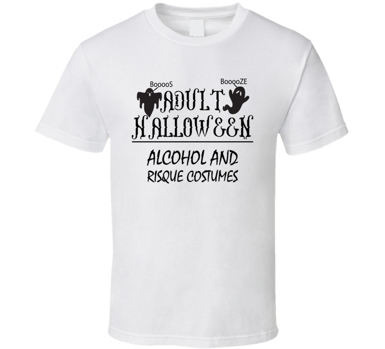 Adult Funny Halloween Tee Cool Fall T-shirt Holiday Novelty T Shirt