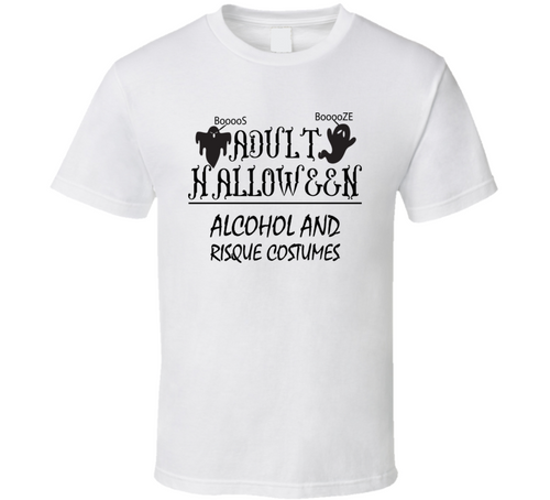 Adult Funny Halloween Tee Cool Fall T-shirt Holiday Novelty T Shirt