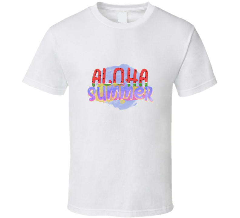 Aloha Summer Novelty Tropical Summertime T Shirt