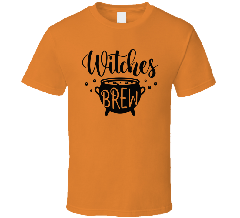 Witches Brew Bubbling Cauldron Halloween Tee Cool Fall T-shirt Holiday Novelty T Shirt