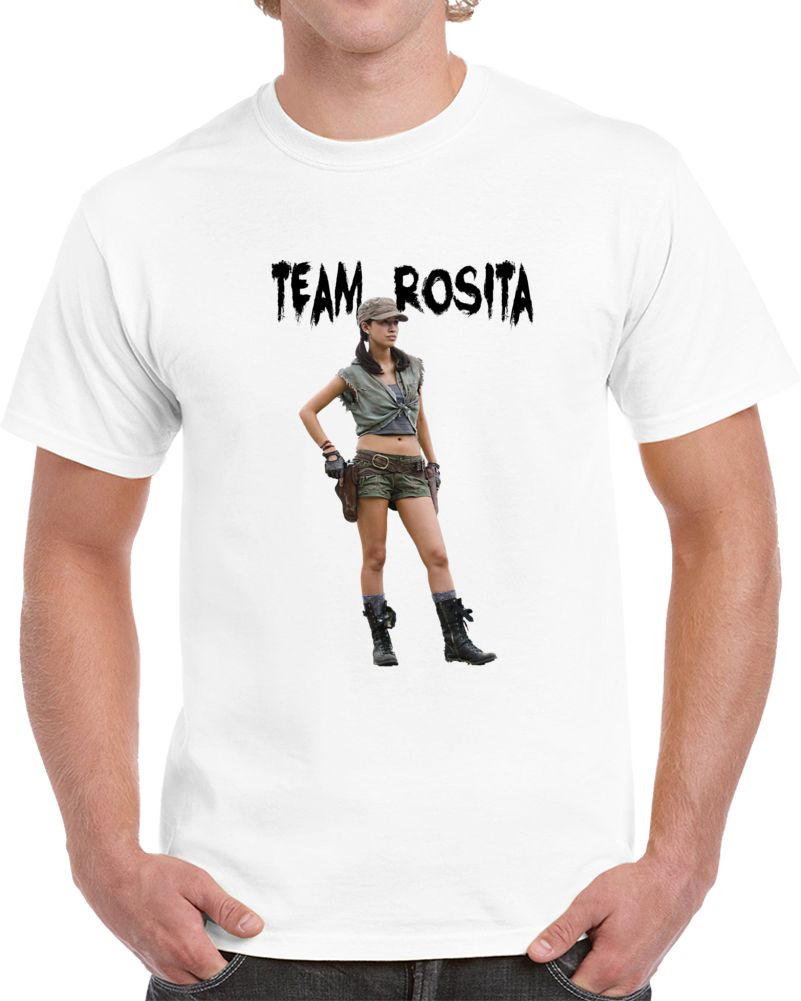 Team Rosita Walking Dead T Shirt Christian Serratos Novelty Gift Zombie Show Tee