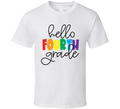 Hello Fourth Grade Tshirt Funny Educator Tee Is A Great Gift Teacher School T Shirt