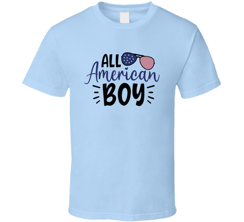 All American Boy Tee Usa Pride Tshirt July 4th T Shirt