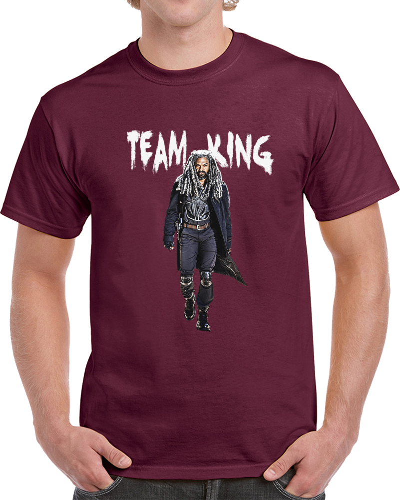 Team King Ezekiel The Walking Dead T-shirt Khary Payton Amc Zombie Tv Novelty T