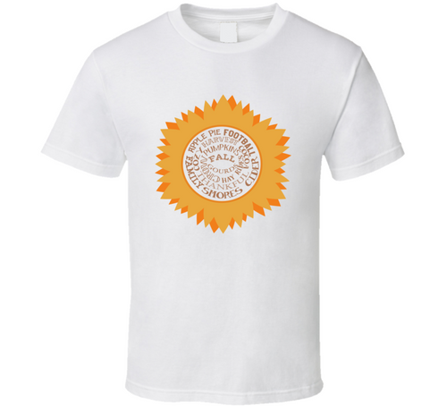 Autumn Delights Sunflower Tee Cool Fall Holiday Autumn Novelty T Shirt