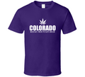 Colorado Rocky Mountain High T-Shirt Cannabis Marijuana Novelty Gift Glam Shirt